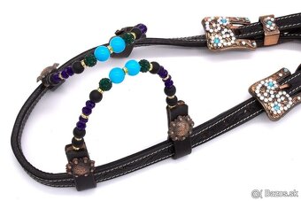 Dvojuška uzda tmavohneda - 2