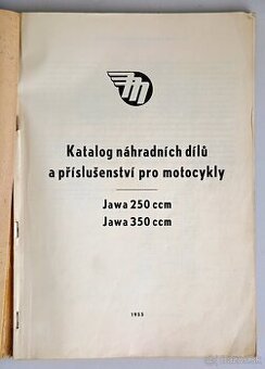 KATALOG ND Jawa 250 a 350 rok vydania 1955 - 2
