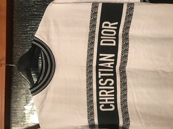 CHRISTIAN DIOR white pánske tricko L/XL - 2