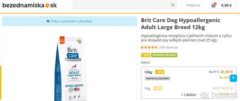 Krmivo - Granuly pre psy Brit Care Lamb rice - ZNÍŽENÁ CENA - 2