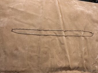 Krátka zlata retiazka trojfarebna 14kt zlato - 2