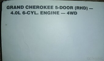 Jeep Cherokee XJ - manuál - 2