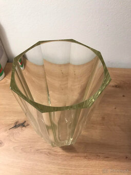 sklenená váza - 8uholníková - 2