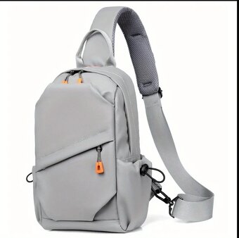 Crossbody batoh šedý - 2
