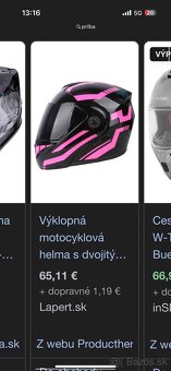 Nová Prilba na motorku/skuter - 2