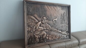 Drevený obraz Poľovnicke motivy 81×62cm.hr.4cm - 2