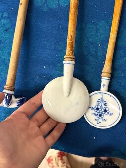 Starozitna zbierka drevenych lyzic a naberaciek cibulak - 2