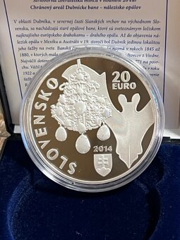 Predaj SR 20 EUR Dubnické bane proof 2014 - 2