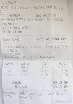 Briliantovy zlaty prsten - 2