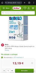 Odsávačka nosa pre deti 2v1 - 2