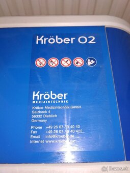 Kyslíkový koncentrátor Krober O2 NA NAHRADNE DIELY - 2