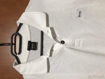 HUGO BOSS originál white pánske polotricko L/XL - 2