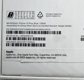 iPhone 15 plus 128GB blue - 2