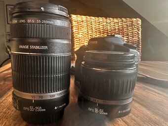 Canon EOS 40D+2 objektívy(18–55mm+55–250mm)+príslušenstvo - 2