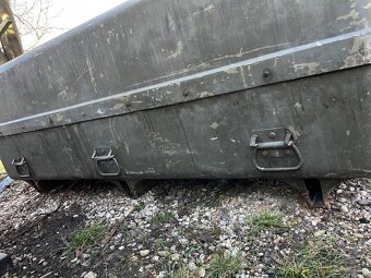 1000 litrová vojenská hliníková nádrž IBC - 2