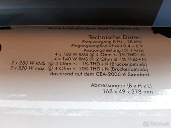 KOMPÁ 4x80WRMS (2 SADY) + PRÉMIOVÝ ZOS. 4x100WRMS - 2