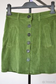 zelená sukňa XS - 2