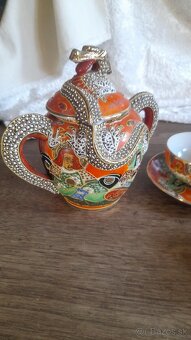 Satsumo-Japonsky porcelán hadí vzor - 2