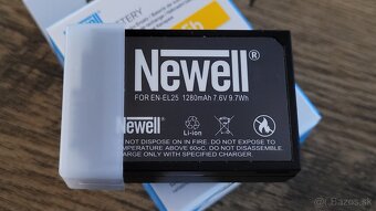 Predám batériu EN-EL25 zn.Newell na Nikon Zfc, Z50... - 2