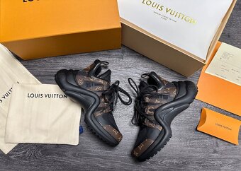 Louis Vuitton tenisky zenske black komplet balenie - 2