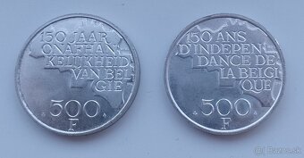 pamatne strieborne mince Belgicko - 2