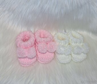 Detské dievčenské topánočky botičky handmade - 2