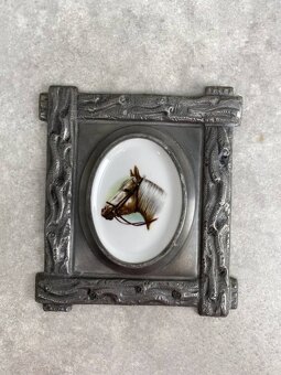 Párové porcelánové obrázky kone - 2