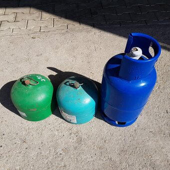 Predam plnú 2kg propán butánovú bombu(flašu)na kempingový - 2