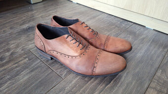 Pánske poltopánky - GINO ROSSI - VERO CUOIO - 2