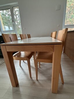 Jedálenský stôl so stoličkami -TON z masívu - 2