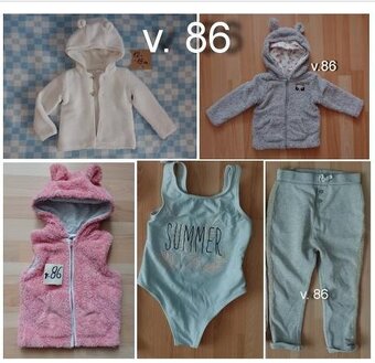 Balík pre dievčatá v.86-92 25 ks - TOP stav - 2