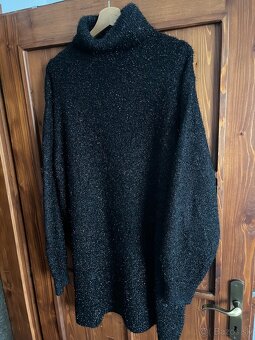 H&M Čierny Over Size sveter  M - 2