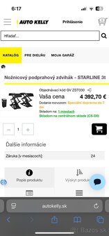 Nožnicový zdvihák - STARLINE 3t GV ZST030 - 2
