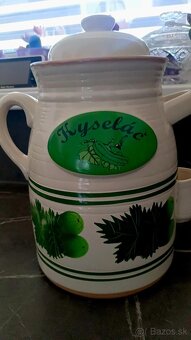 Nádherný keramický hrniec "Kyseláč" s objemom 2,5 litra💚 - 2
