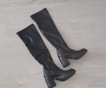 Kožené čižmy BAŤA nad kolená v.40 - NOVÉ - 2