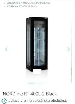 Chladiaca vitrína NORDline RT 400L-2 - 2