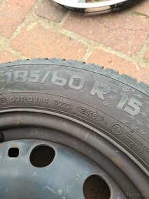 Plechové disky s pneumatikami ŠKODA 5x100 R15 - 2