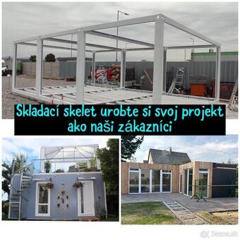 Lodný kontajner Skladací skelet 3 m sirka /dovoz cele SK - 2