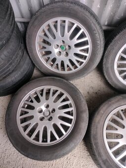 4ks alu disky orig. Škoda 5x100 r16 pneu 205/55 r16 - 2
