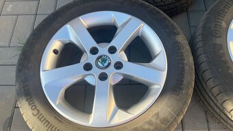Disky Skoda R16 + letne pneu Continental - 2