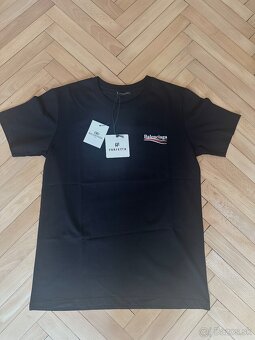 Balenciaga cierna panske tricko - 2