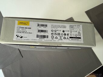 Predám nové bezdrôtové slúchadlá Jabra Evolve2 75 - 2