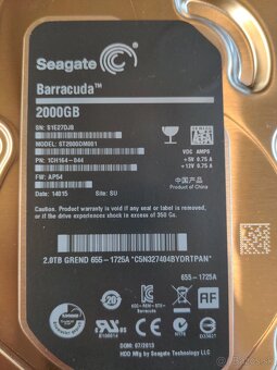 Seagate Barracuda 2TB 2000GB SATA HDD disk - 2