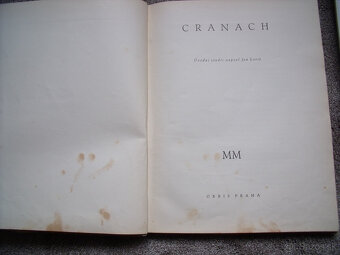Predám knihu "Mistři malířství XVII- CRANACH" z roku 1942 - 2