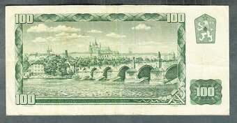 Staré bankovky 100 kčs 1961 SLOVENSKÝ KOLEK - 2