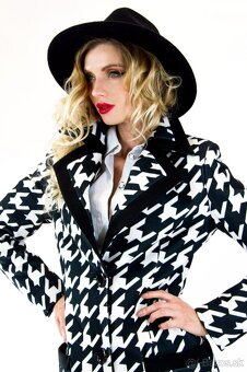 Nový kabát kohútia stopa v.38/40 - 2