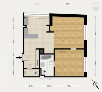 Na predaj krásny tehlový 2 izbový byt na Dohnányho ulici - 2