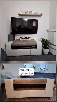 TV stolík + polica + konferečný stolík - 2
