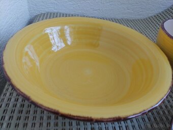 Keramická súprava 3 ks, žltá farba, nová - 2