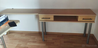 Polička na oceľových nohách+polička - 2